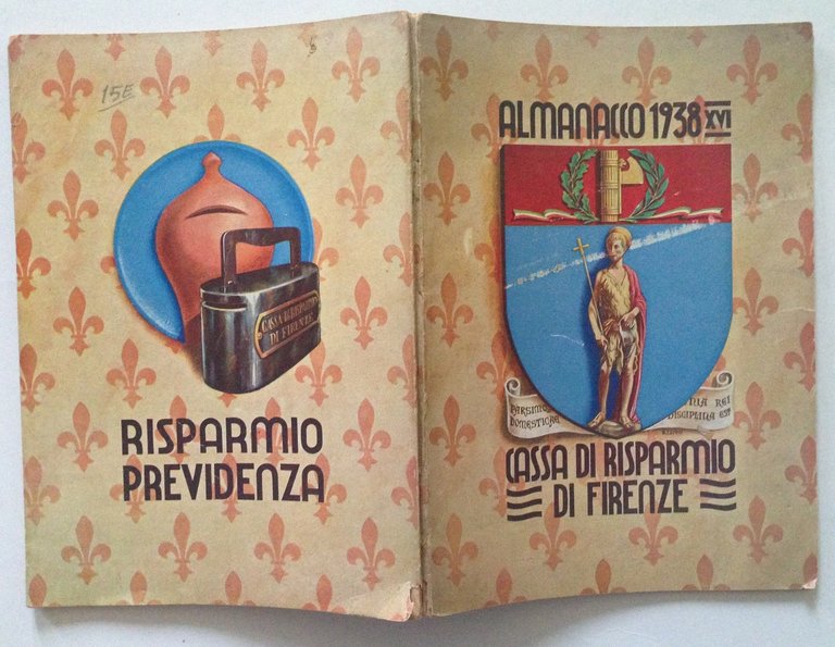 Almanacco 1938 Cassa di Risparmio di Firenze 1937