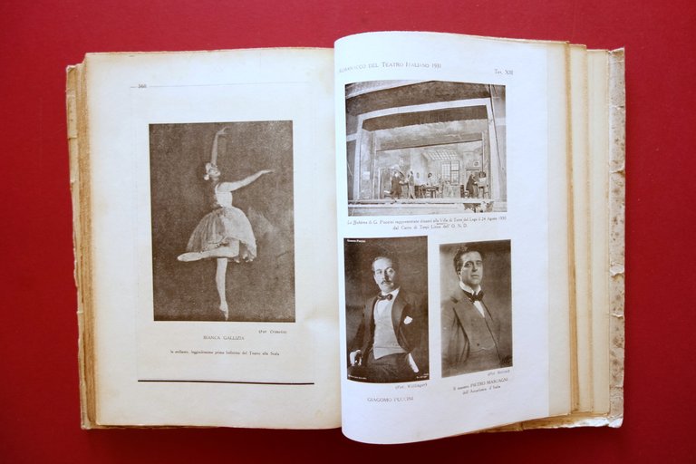 Almanacco del Teatro Italiano 1931 Benvenuto Benvenuti Ed. Contemporanea Arezzo