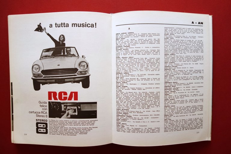 Almanacco della Canzone Nunzio Lusso Toni Bonavita Trevi Roma 1969 …