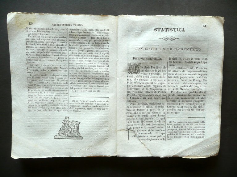 Almanacco per lo Stato Pontificio Anno Secondo 1846 Tip. Alla …