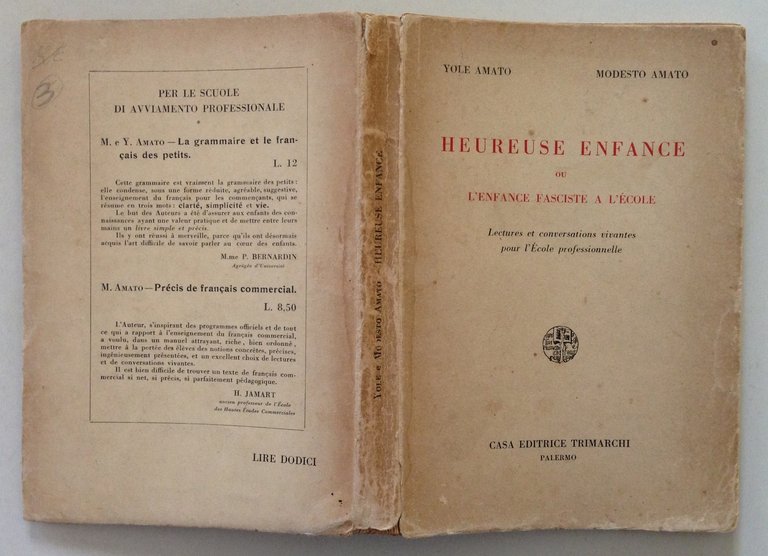 Amato Heureuse Enfance ou L'Enfance Fasciste a l'Ecole Scuola Fascista …