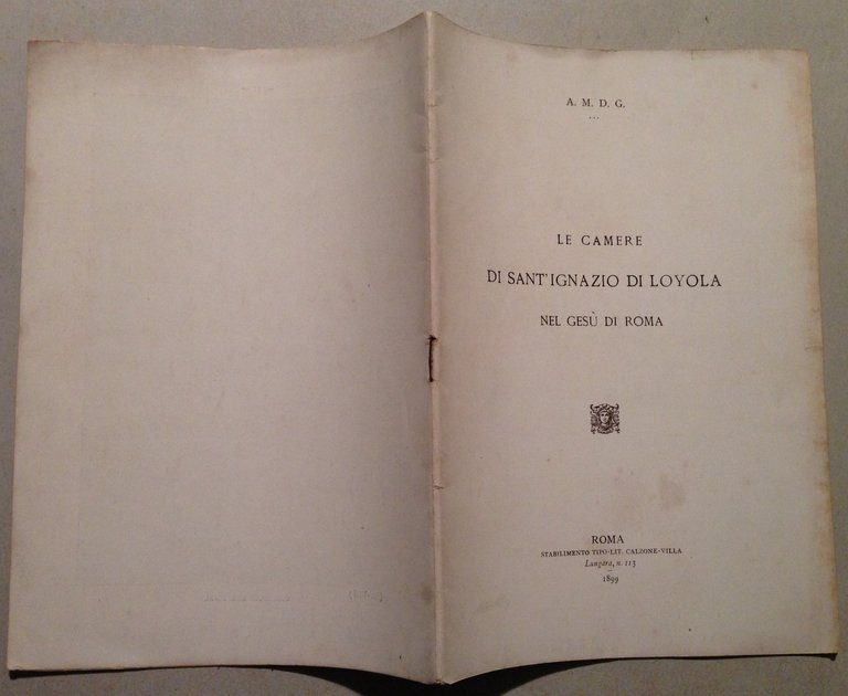 AMDG Le Camere di Sant'Ignazio di Loyola Nel Ges˘ di …