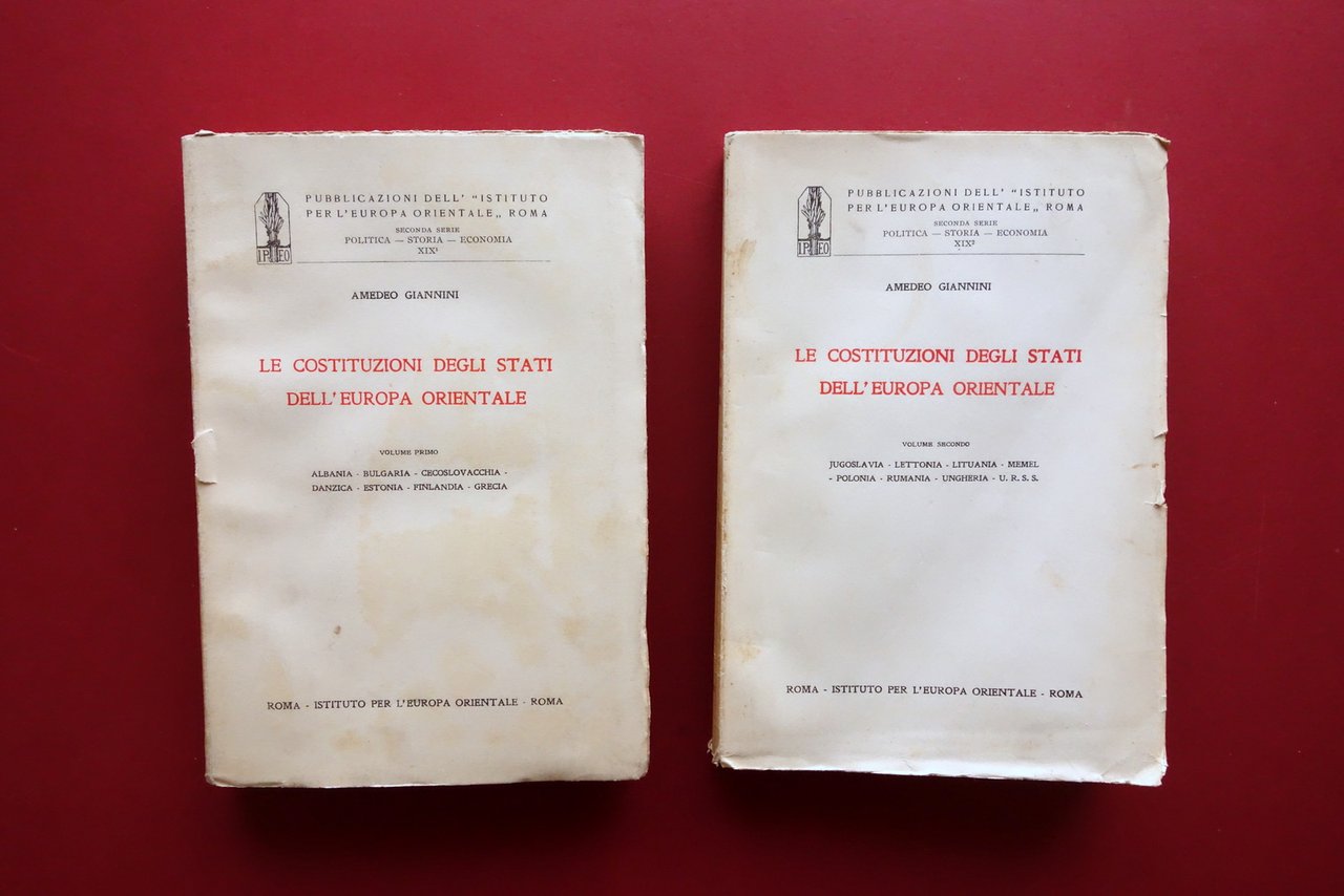Amedeo Giannini Le Costituzioni degli Stati dell'Europa Orientale 1929 2 … | Immagine principale