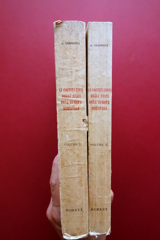 Amedeo Giannini Le Costituzioni degli Stati dell'Europa Orientale 1929 2 … | Immagine Gallery 3