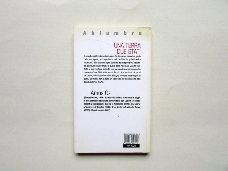 Amos Oz Una Terra Due Stati Interviste Datanews Ahlambra 2007 | Immagine Gallery 2