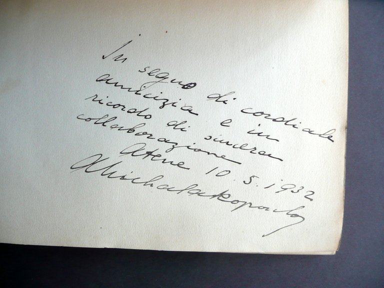 Andrea Michalakopulos Venezia e Bisanzio Augustea Roma 1932 Autografo Dedica | Immagine Gallery 4