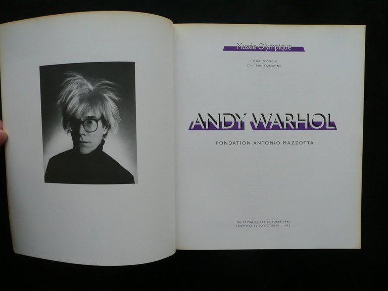 Andy Warhol Catalogo Mostra Musee Olympique Losanna 1995 Mazzotta Pop …