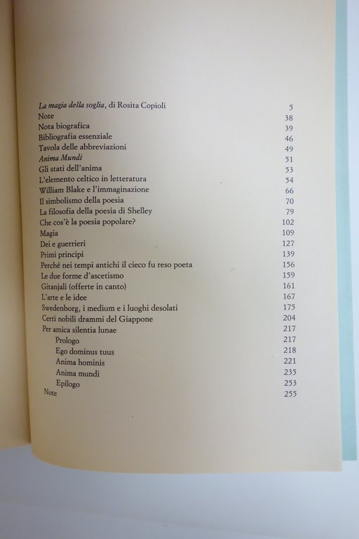 ANIMA MUNDI SAGGI SUL MITO E SULLA LETTERATURA BUTLER YEATS … | Immagine Gallery 3