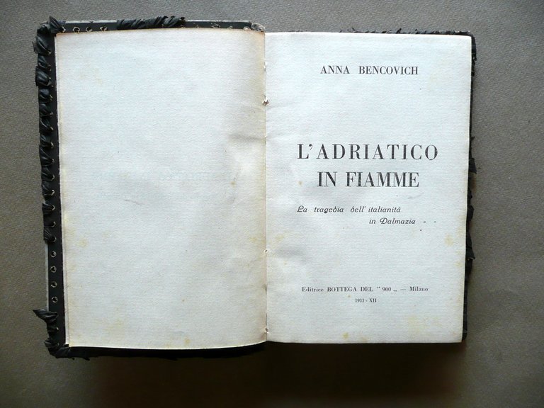 Anna Bencovich L'Adriatico in Fiamme Bottega del '900 Milano 1933 …