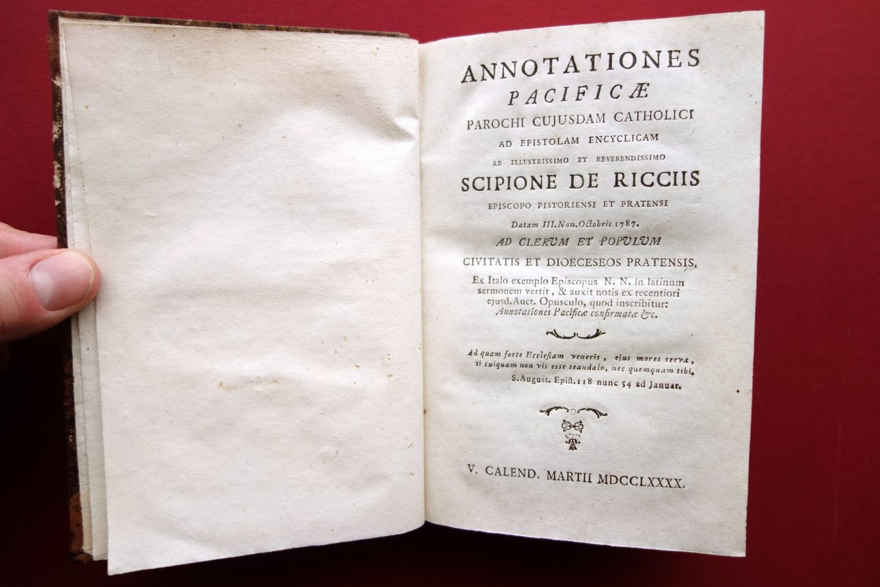 Annotationes Pacificae Parochi Catholici 1790 Degl'Intrusi Qualit‡ Poteri 1800