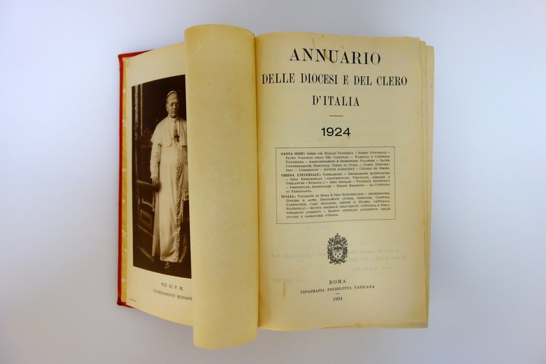 Annuario delle Diocesi e del Clero d'Italia 1924 Tip. Poliglotta …