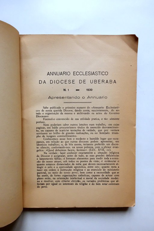 Annuario Ecclesiastico Diocese de Uberaba Minas Gerais Brasile 1931 | Immagine Gallery 3