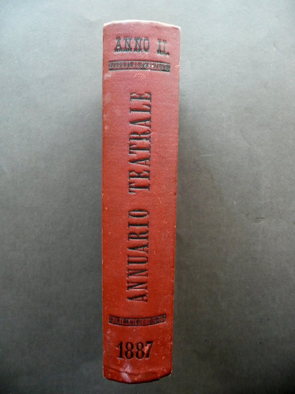 Annuario Teatrale Italiano Annata 1887 Enrico Carozzi Tip. Nazionale Milano … | Immagine Gallery 2