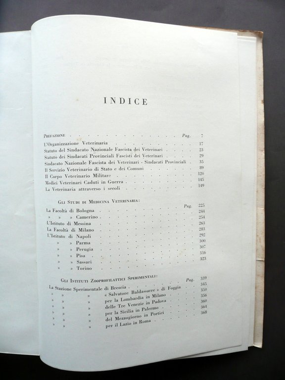 Annuario Veterinario Italiano 1934 1935 Sindacato Nazionale Veterinari Roma | Immagine Gallery 5