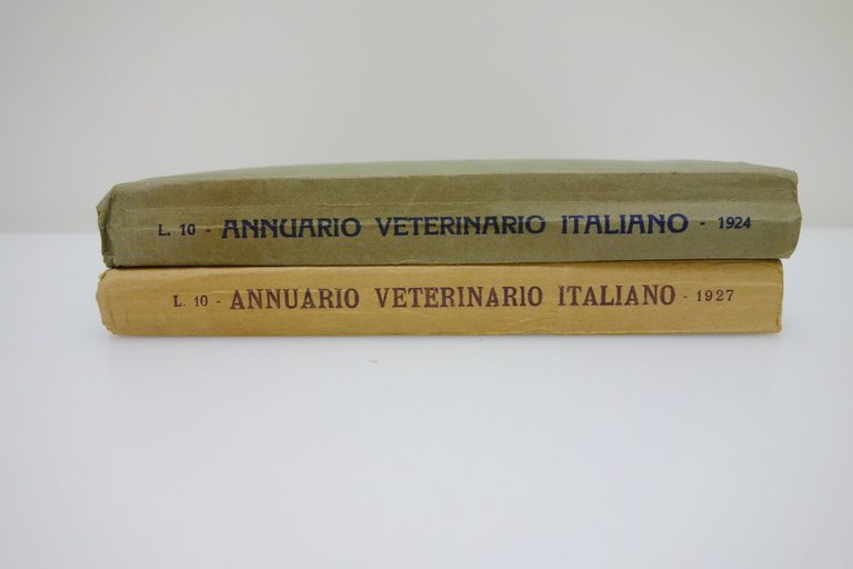 ANNUARIO VETERINARIO ITALIANO BARTOLUCCI 1922-1927 ISTITUTO SIEROTERAPICO 2 VOLL