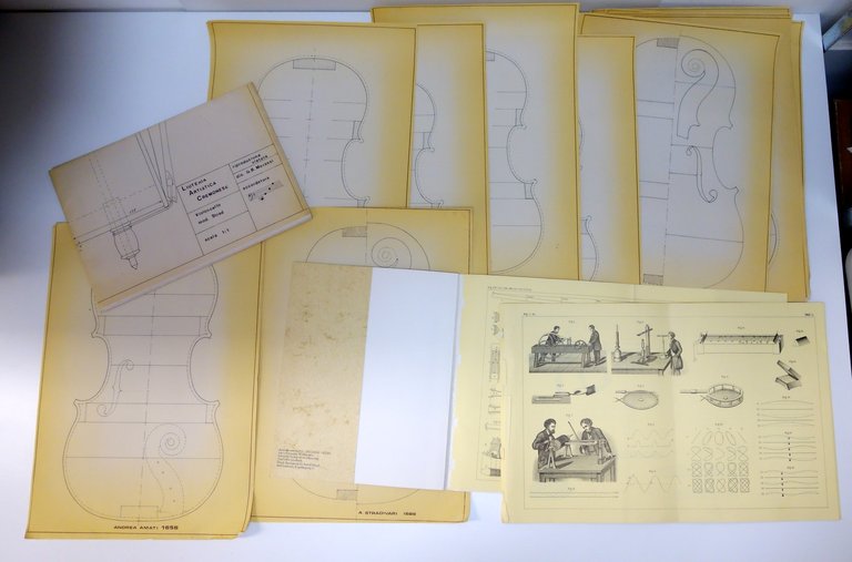 Ansaldo Poggi Liutaio Violini Miscellanea Lettera Foto Pubblicazioni Tavole