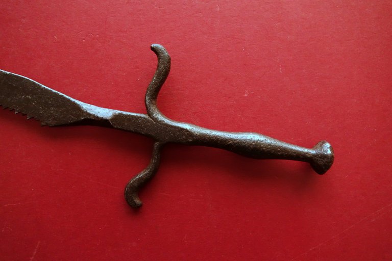 Antico Seghetto in Ferro Battuto Originale '600 XVII Secolo Chirurgico(?) | Immagine Gallery 3