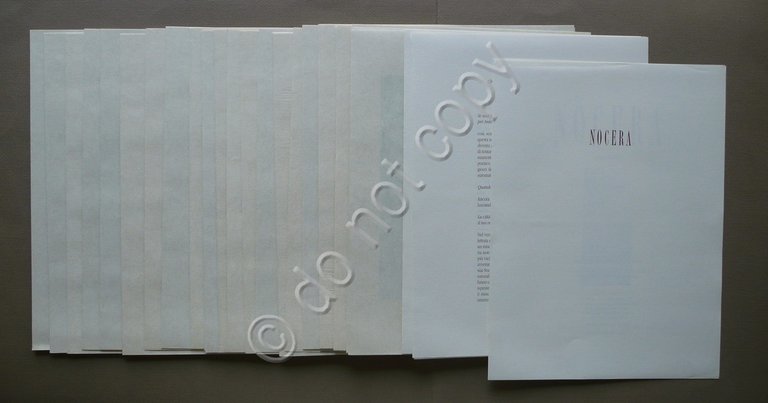Antonio Nocera Multipli Edizioni Bolis Milano 1992 Volume Portfolio Tavole …
