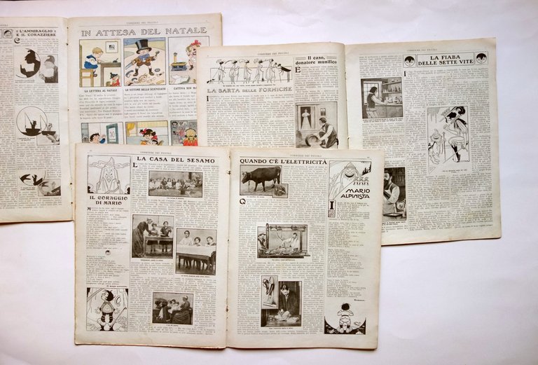 Antonio Rubino 3 Corrieri dei Piccoli Illustrazioni Racconti 1912 Completi | Immagine Gallery 2