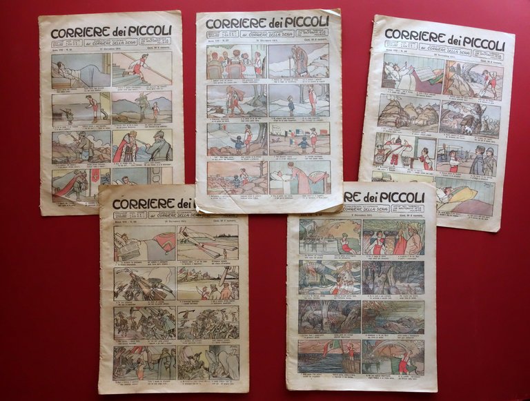 Antonio Rubino 5 Numeri Corriere dei Piccoli 26/11-31/12 1916 Guerra … | Immagine Gallery 2