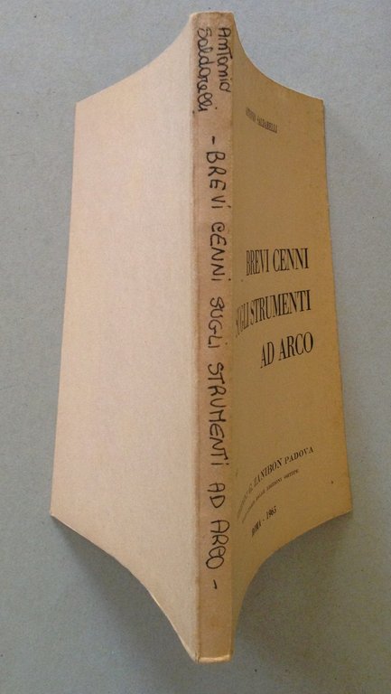Antonio Saldarelli Brevi Cenni Sugli Strumenti ad Arco Ed Zanibon … | Immagine Gallery 2