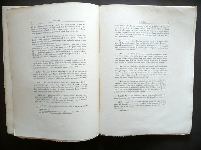 Apulei Liber Codice VIII Secolo Archivio Capitolare Metropolitana di Modena …