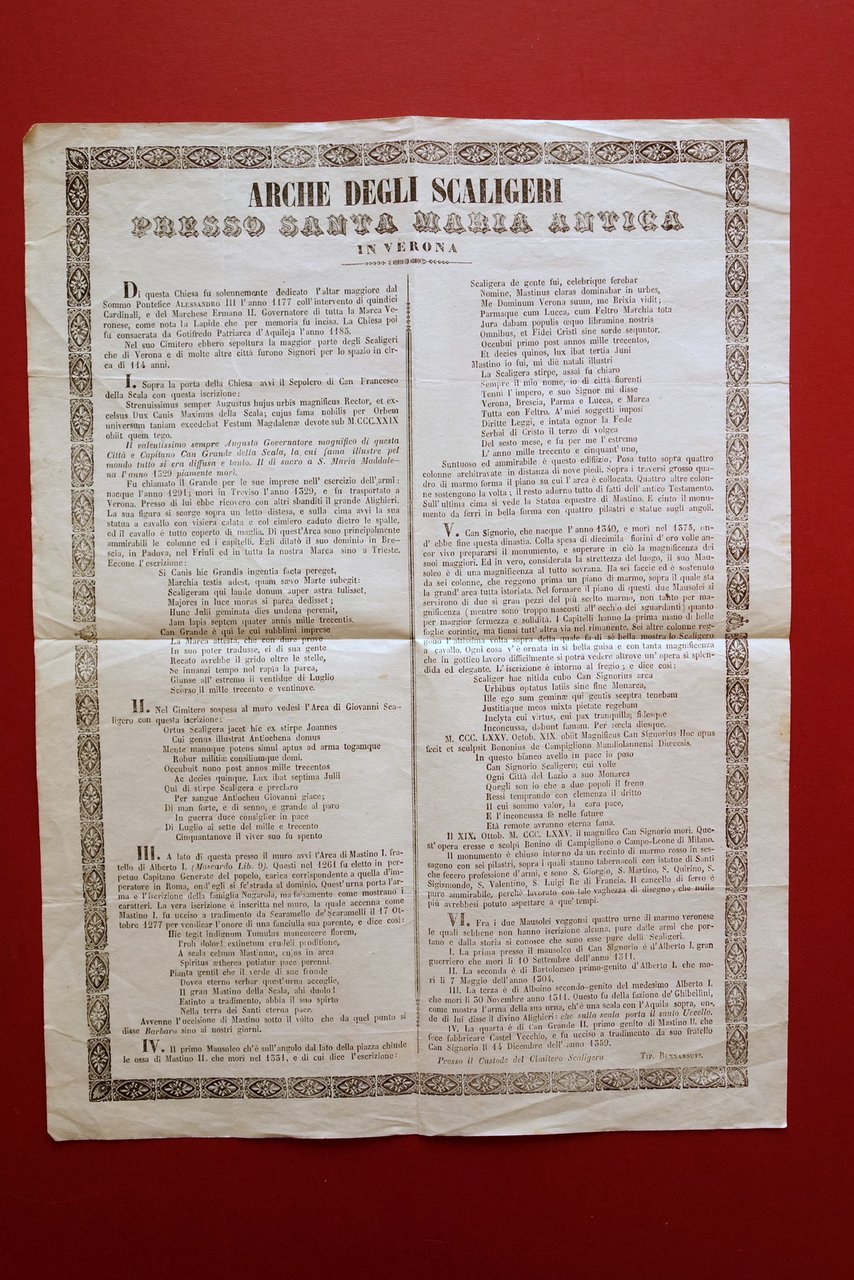 Arche degli Scaligeri presso Santa Maria Antica in Verona Benassuti … | Immagine principale
