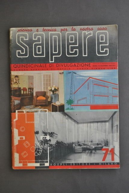 Architettura Griffini Aloi Telefono Rivista Sapere Num. Spec. Pubblicit‡ 1937