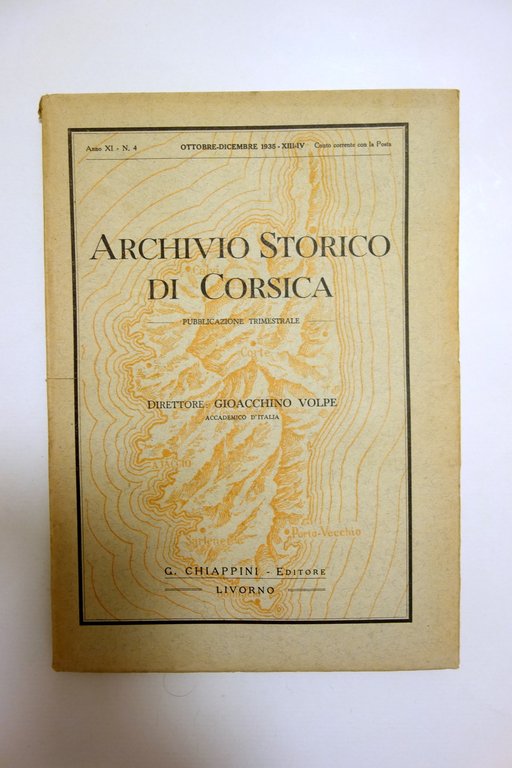 Archivio Storico di Corsica Anno XI N. 4 Ottobre-Dicembre 1935 … | Immagine Gallery 1