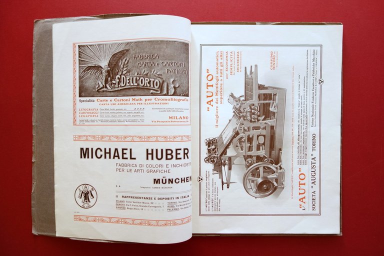 Archivio Tipografico Rivista Arti Grafiche N. 229 Augusta Torino 1910 …