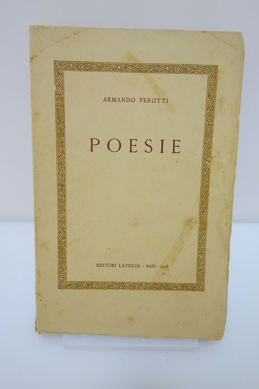 ARMANDO PEROTTI POESIE LATERZA 1958 | Immagine principale