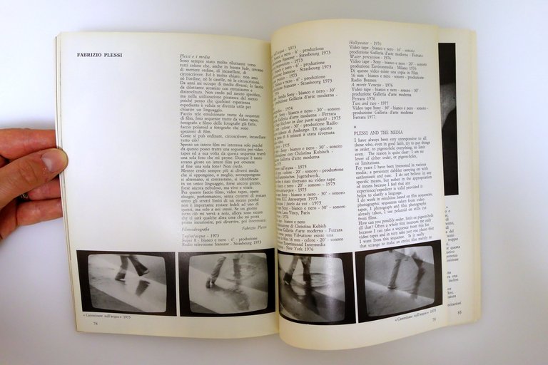 Arte Cinema Catalogo del Cinema d'Artista in Italia Brera 1965-77 …