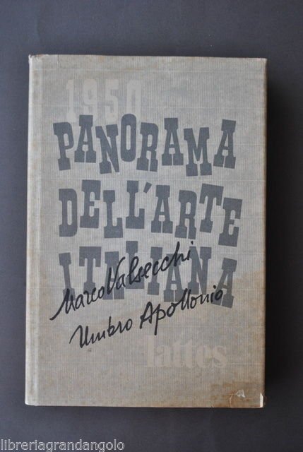 Arte Contemporanea Italiana Panorama Valsecchi Apollonio Lattes Torino 1950