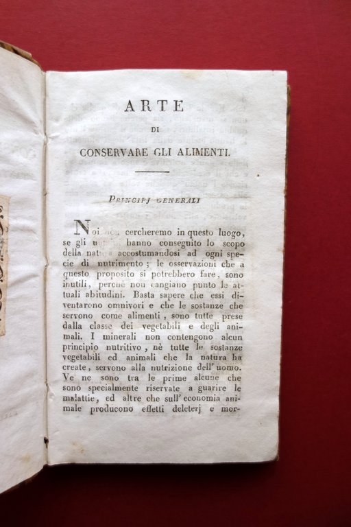 Arte di Conservare gli Alimenti Tanto Vegetali che Animali Tip. … | Immagine Gallery 3