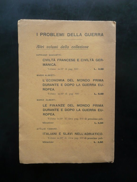 Arturo Labriola La Conflagrazione Europea e il Socialismo Athenaeum Roma …