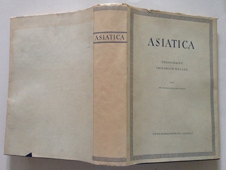 Asiatica Festschrift Friedrich Weller Otto Harrassowitz Leipzig 1954 | Immagine Gallery 4
