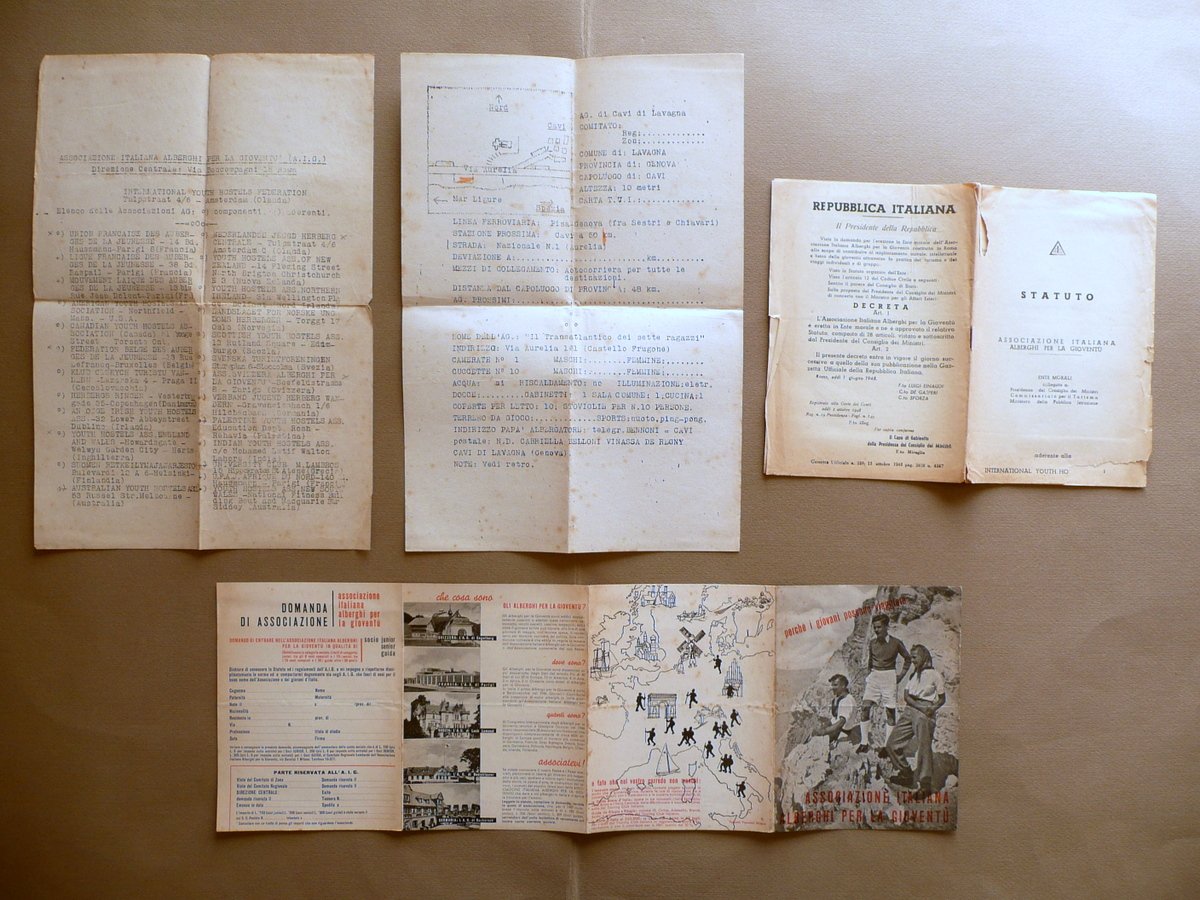 Associazione Italiana Alberghi per la Giovent˘ Statuto Pieghevole Ciclostilati