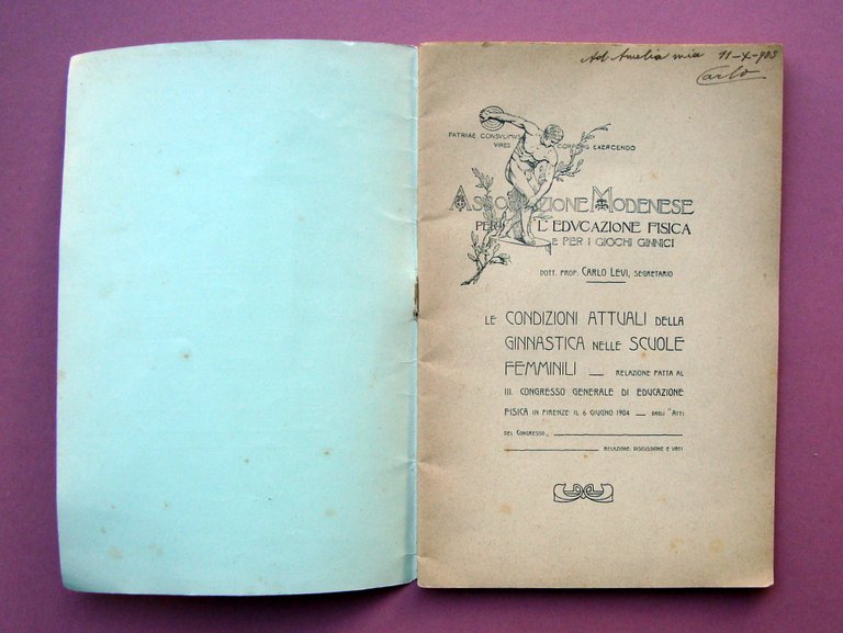 Associazione Modenese Educazione Fisica 1904 Ginnastica Scuole Femminili | Immagine Gallery 2