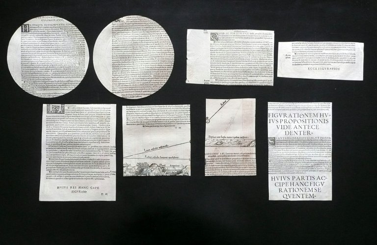 Astrologia Otto Frammenti Figure Astrolabi Calcolo Illustrazioni '500