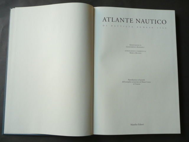 Atlante Nautico Battista Agnese 1553 Romanelli Milanesi Marsilio Venezia 1990