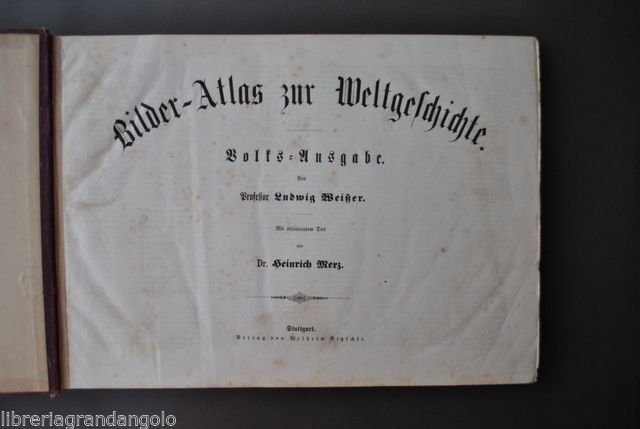 Atlante Storia Universale Tavole Ritratti Personaggi Celebri Grafica 1800