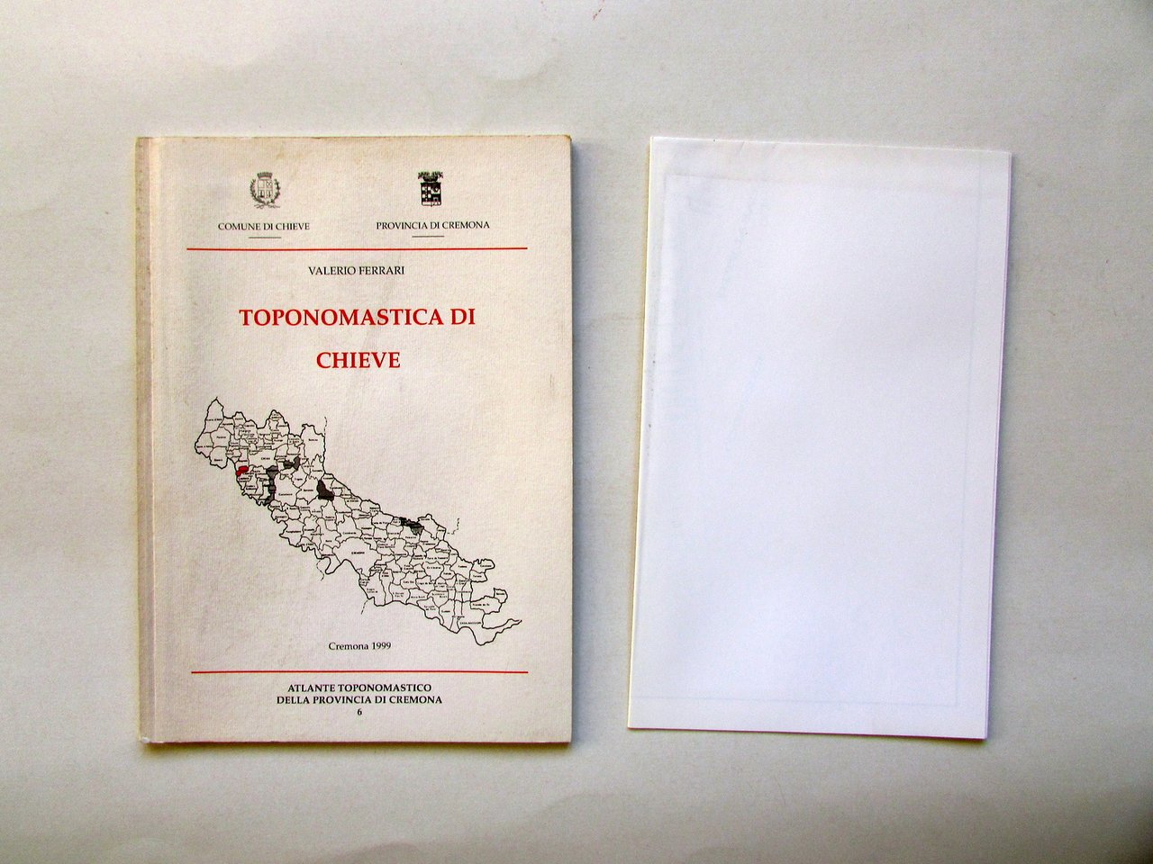Atlante Toponomastico della Provincia di Cremona 6 Chieve 1999