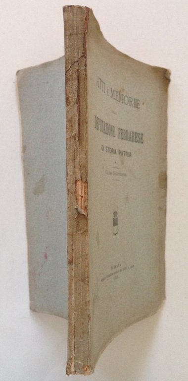 Atti Memorie Deputazione Ferrarese Storia Patria Giraldi Tebaldeo Ferrara 1908 | Immagine Gallery 2