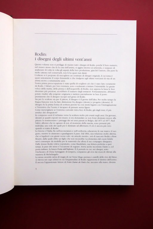 Auguste Rodin Disegni Claude Judrin Rizzoli Milano 1986