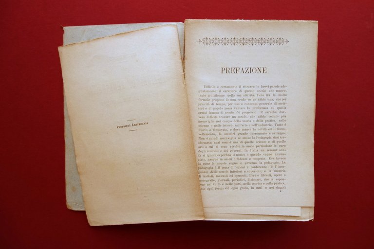 Ausonio Franchi Lezioni di Pedagogica Tip. San Bernardino Siena 1898 … | Immagine Gallery 4