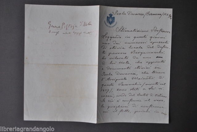 Autografi Generale Pistoia Isola Dovarese Cremona Brigata Savoia Eritrea 1920