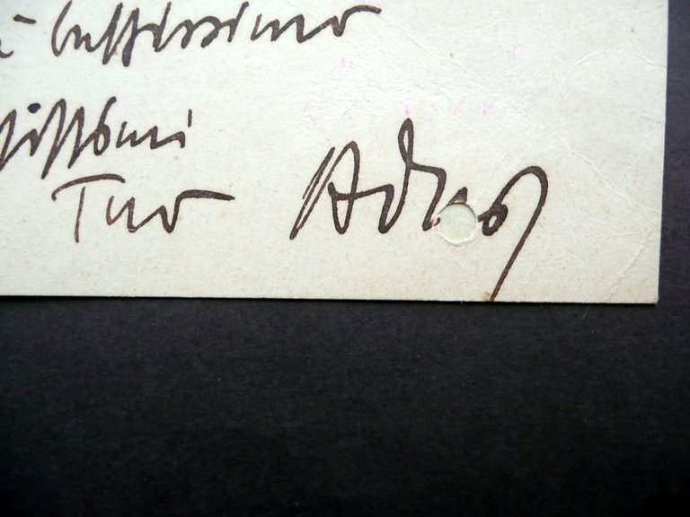 Autografo Adone Nosari Adnos Cartoncino Il Giornale d'Italia Roma 1926 …