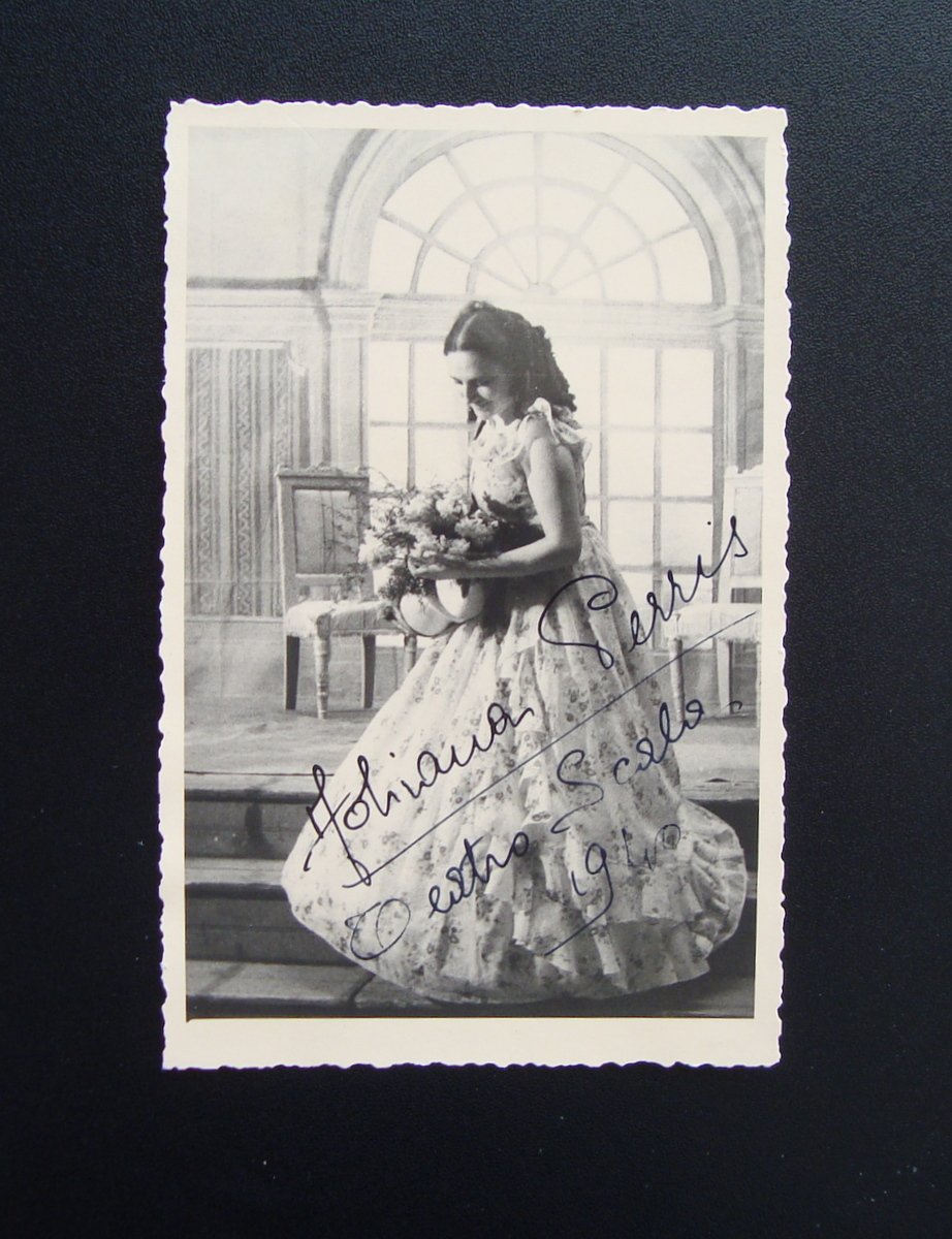 Autografo Adriana Perris soprano Foliana Teatro Scala 1940