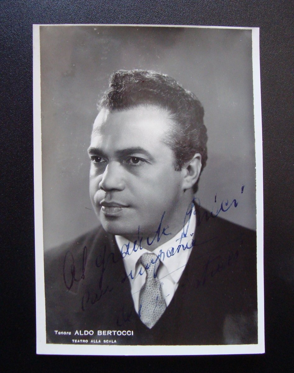 Autografo Aldo Bertocci Tenore Foto Guzzoni Teatro alla Scala Milano … | Immagine principale