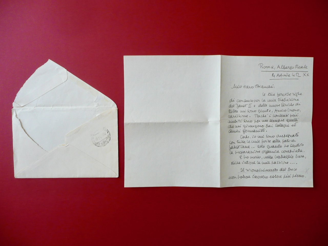 Autografo Amedeo di Savoia Duca d'Aosta Lettera Nave Gaeta Cagliari …